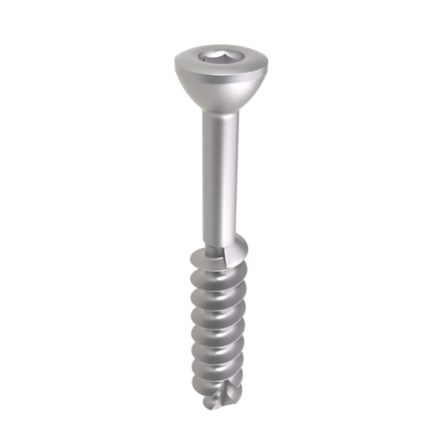 Low profile titanium cannulated screw 4.5 mm x 22 mm partially threaded