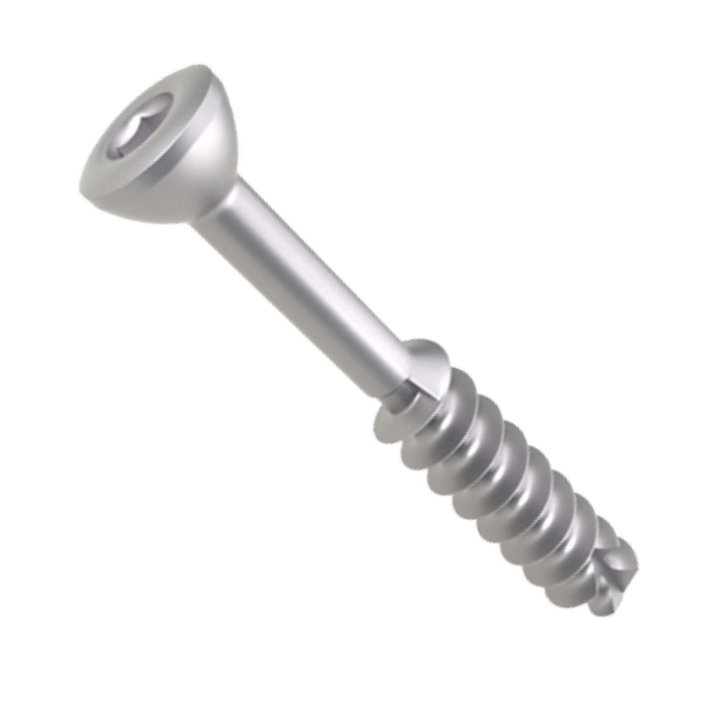 Low profile titanium cannulated screw 4.5 mm x 65 mm partially threaded