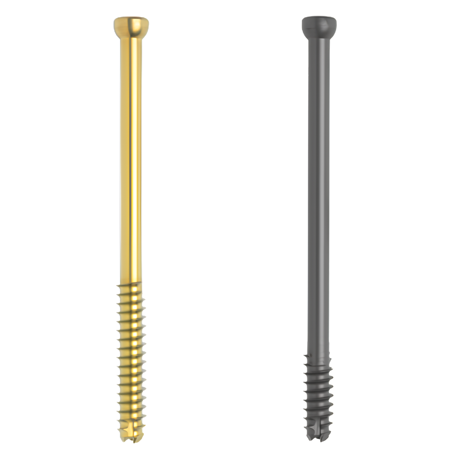Low profile titanium cannulated screw 4.5 mm x 60 mm partially threaded