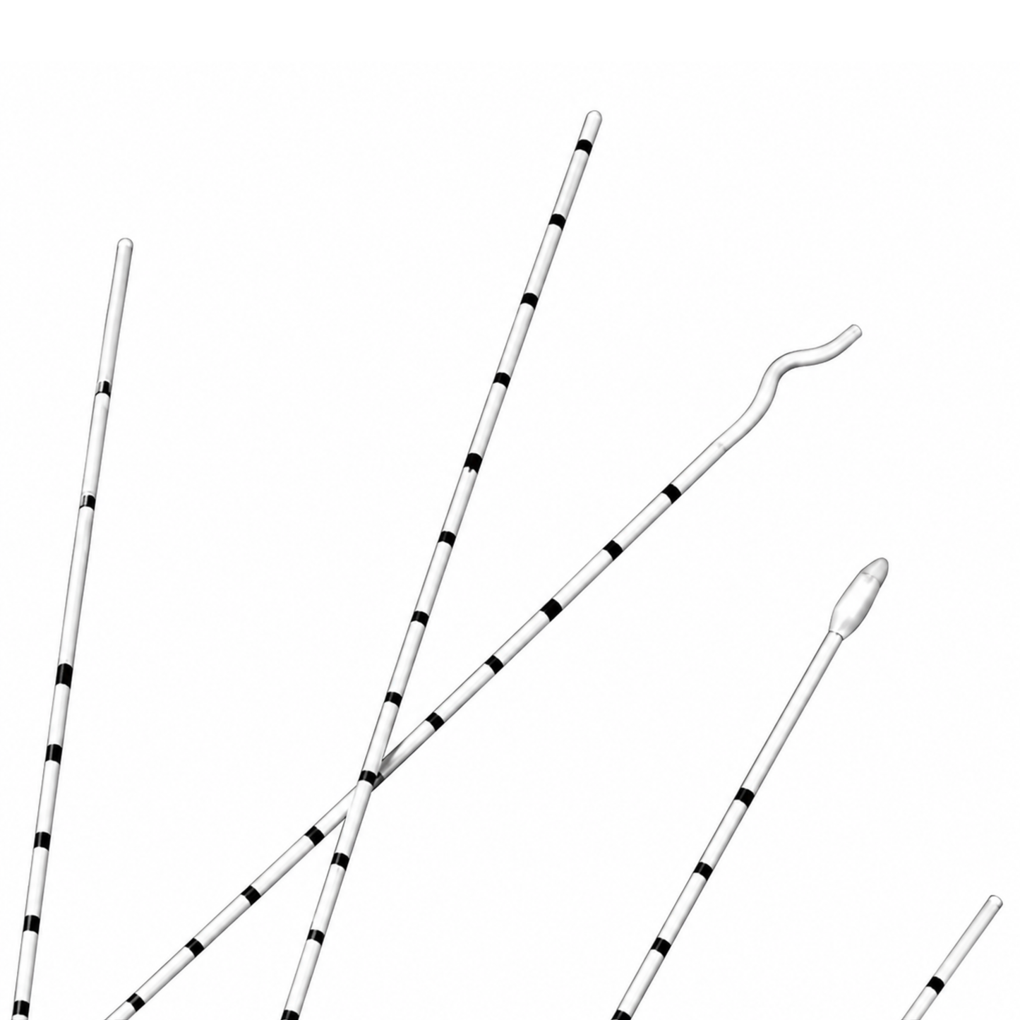 Bard open tip ureteral catheters 5Fr 69cm box of 10 red and blue color coded urology catheters