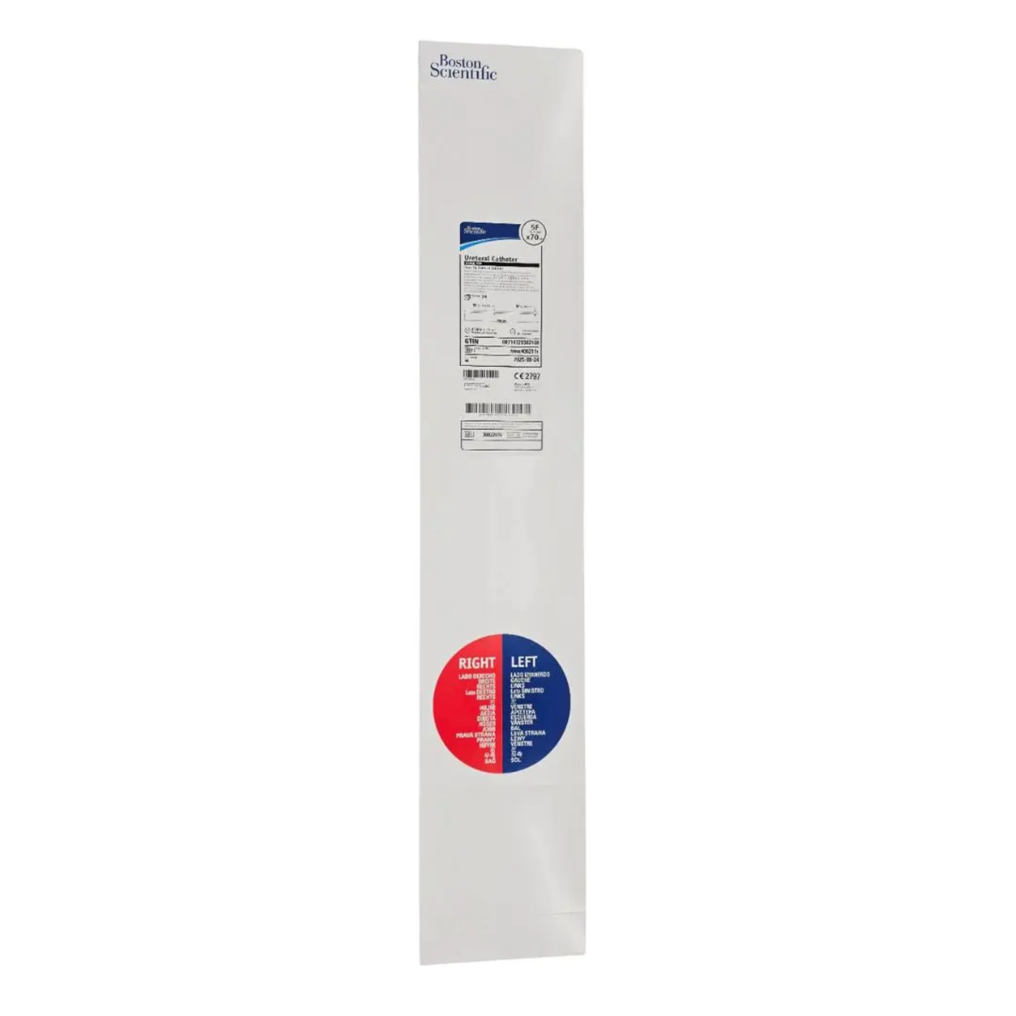 Cone Tip Ureteral Catheter 6 Fr x 70 cm M0064002121 400212 Box of 20 red and blue Boston Scientific urology catheter