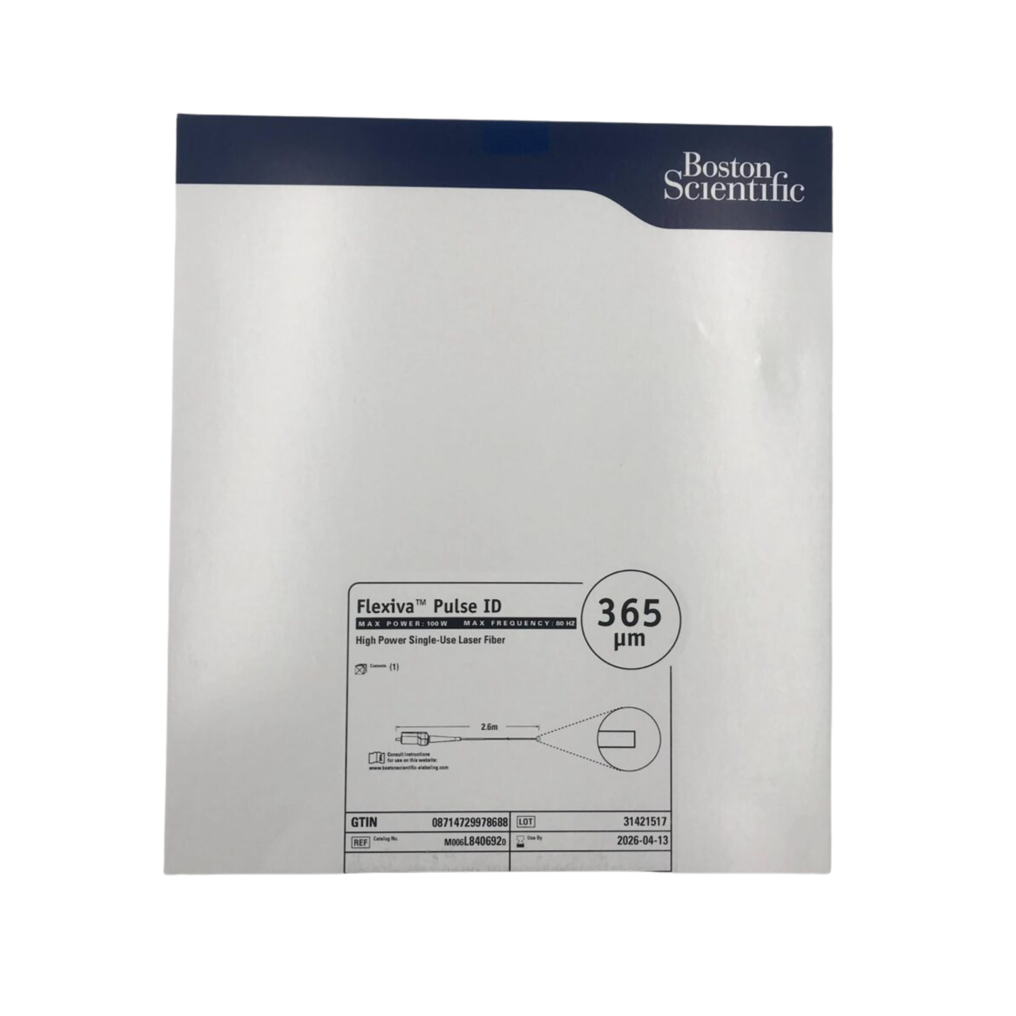 Boston Scientific Flexiva 365 high power single-use laser fiber