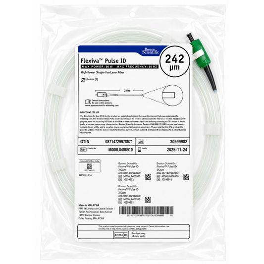 Flexiva ID 242 high power single-use laser fiber 242 micron holmium laser fiber