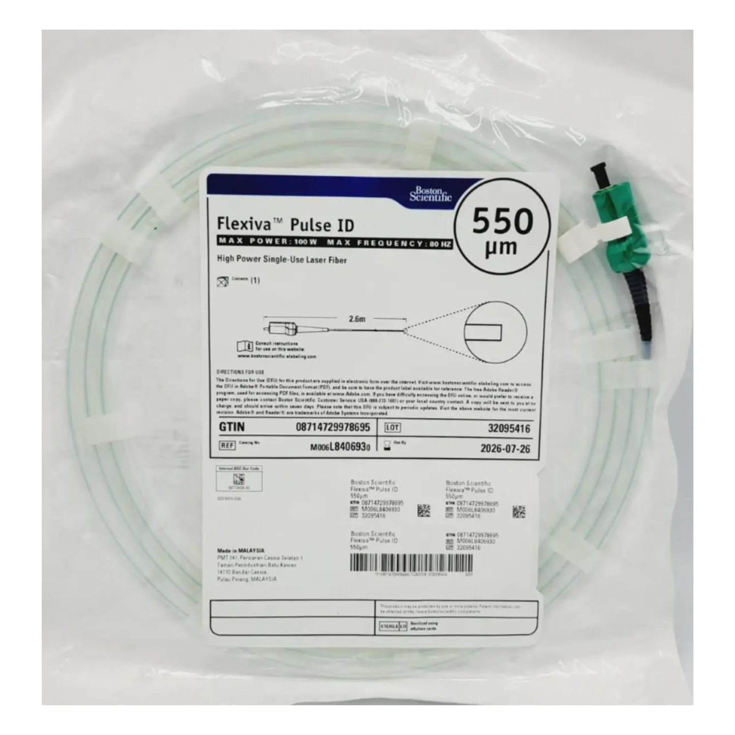 Flexiva Pulse ID 550 high power single-use laser fiber M006L8406930