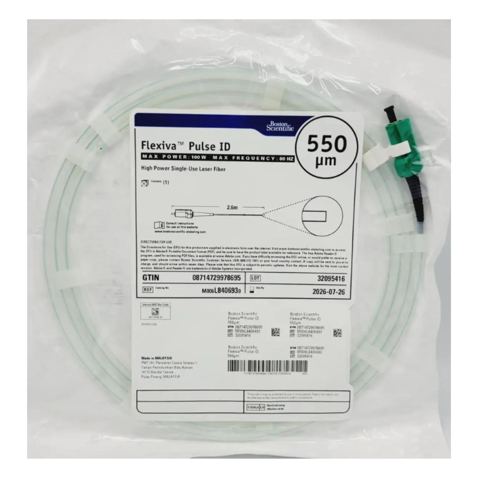 Flexiva Pulse ID 550 high power single-use laser fiber M006L8406930