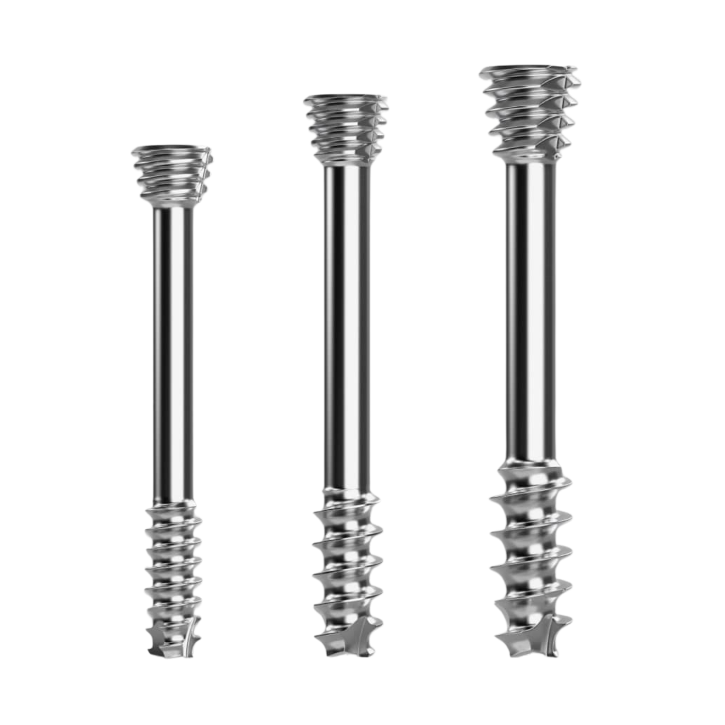 Headless cannulated compression screw 6.5 mm x 80 mm short thread