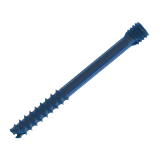 Headless cannulated compression screw 6.5 mm x 120 mm short thread
