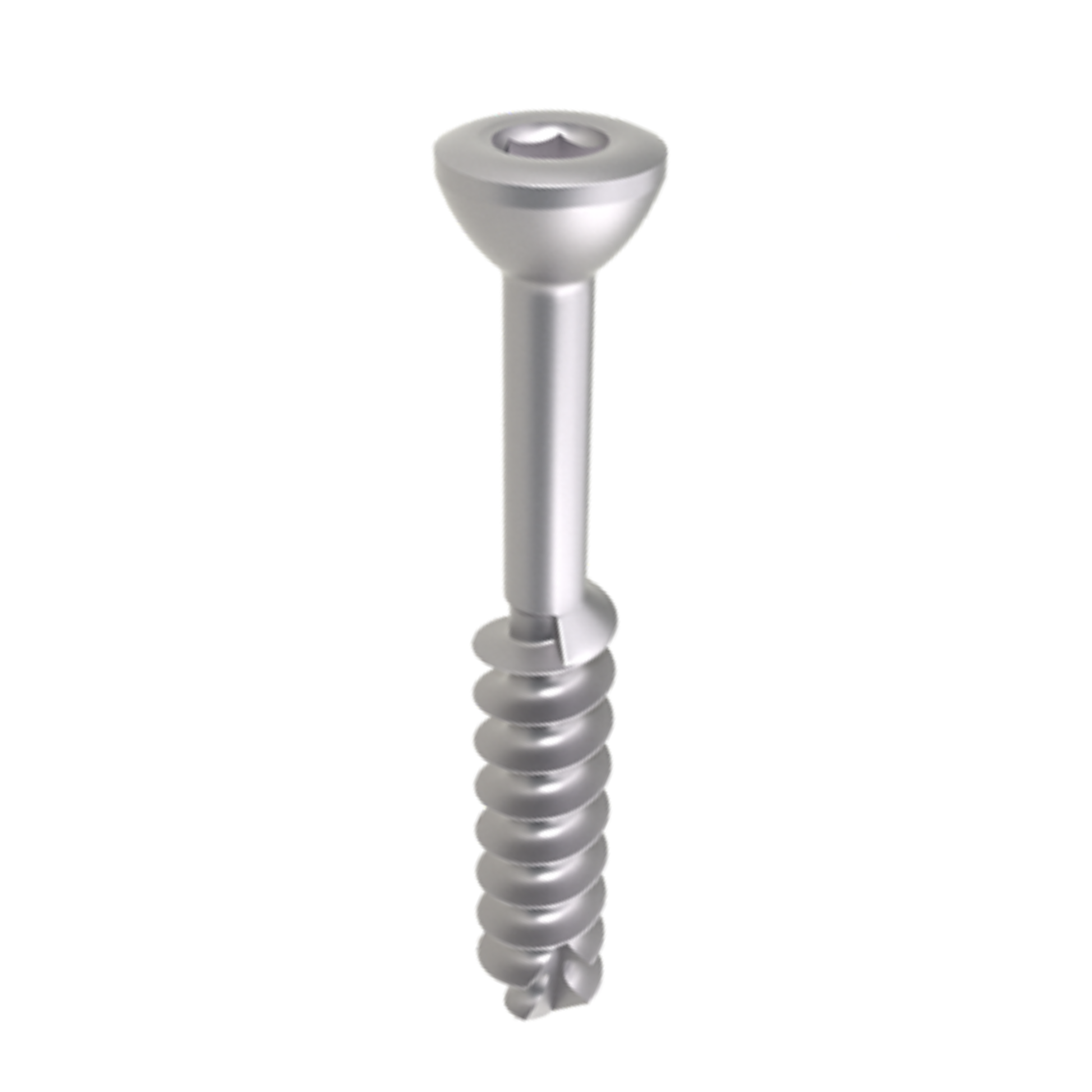 Low profile titanium cannulated screw 4.5 mm x 22 mm partially threaded