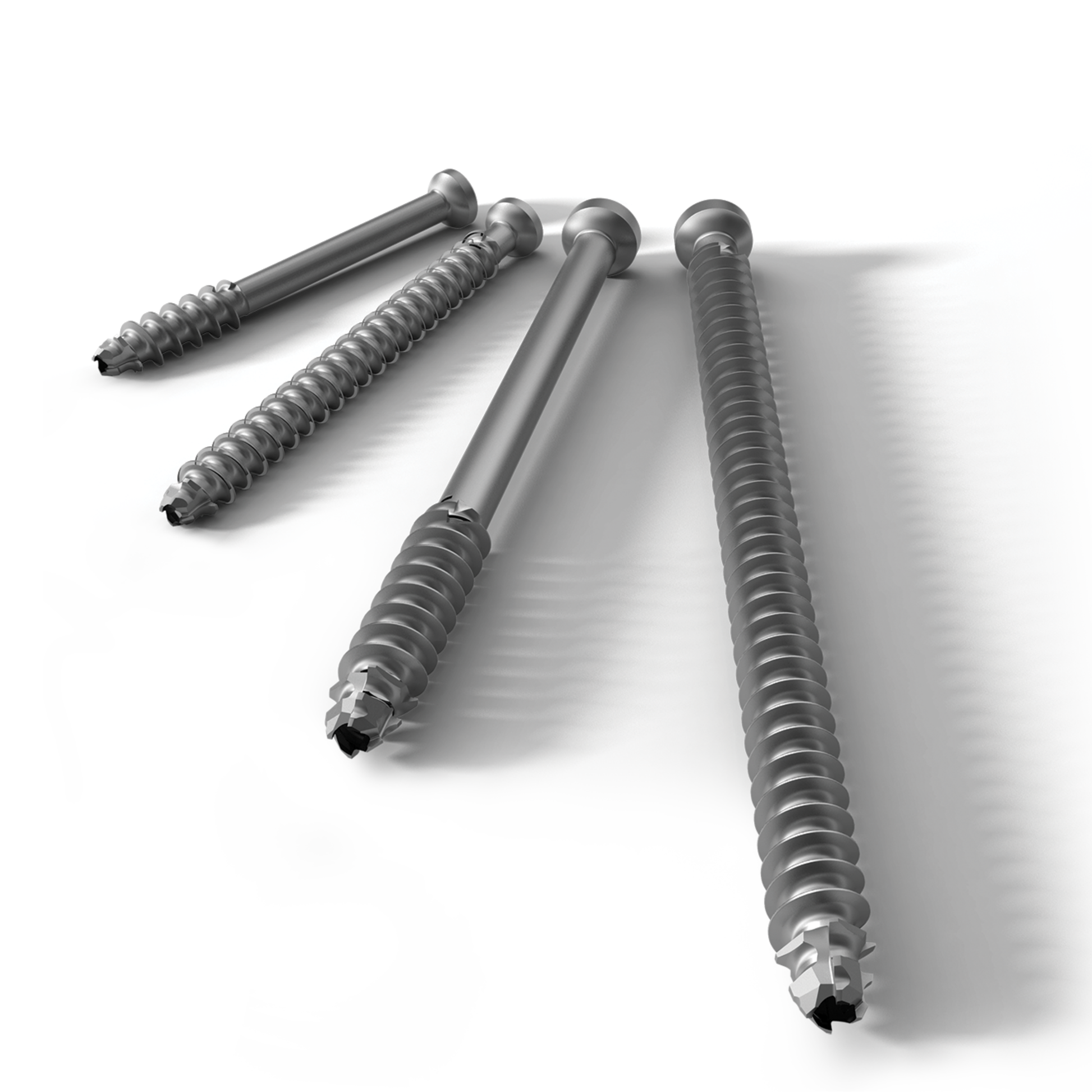 Low profile titanium cannulated screw 4.5 mm x 38 mm partially threaded