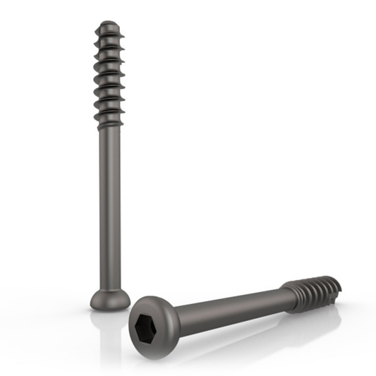 Low profile titanium cannulated screw 4.5 mm x 55 mm partially threaded