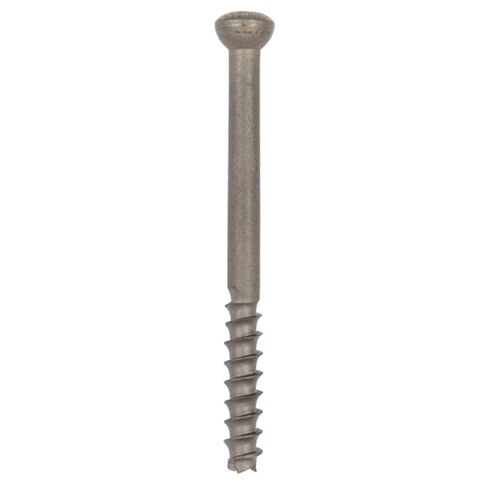 Low profile stainless steel cannulated screw 4.0 mm x 42 mm long thread