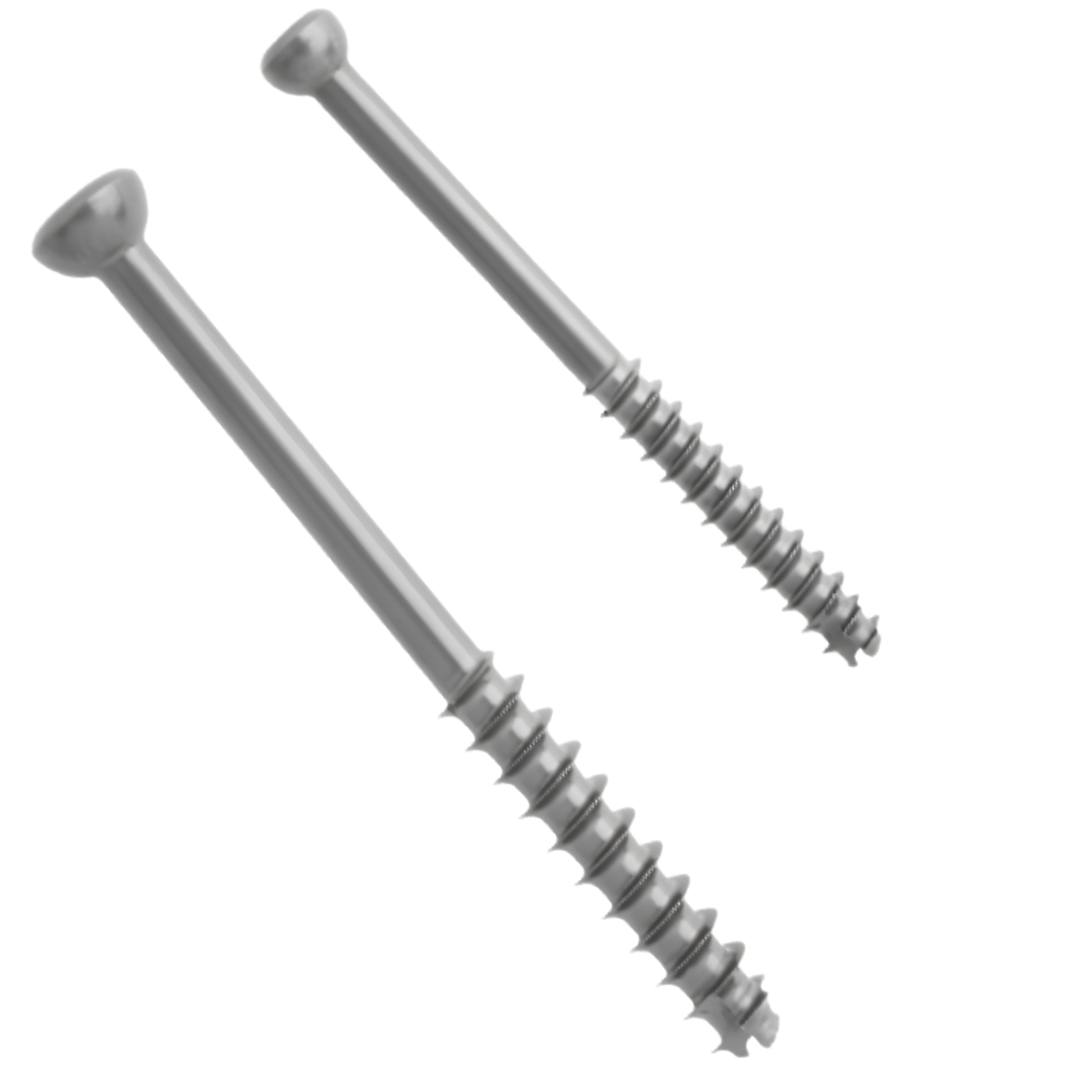 Low profile titanium cannulated screw 4.5 mm x 28 mm partially threaded
