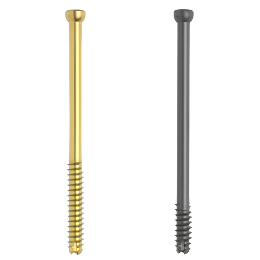 Low profile titanium cannulated screw 4.5 mm x 60 mm partially threaded