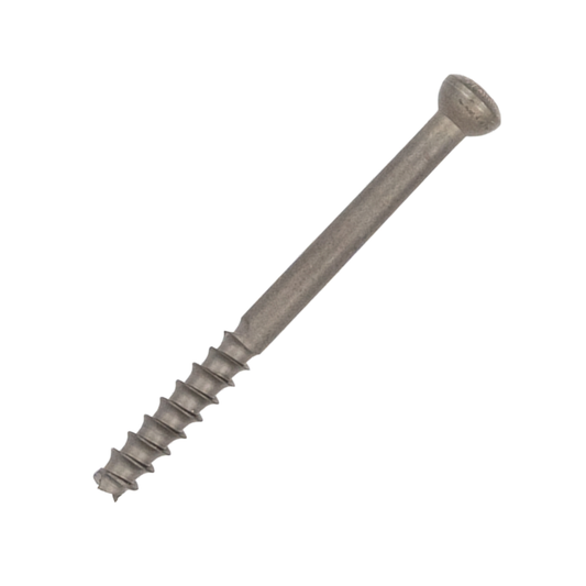 Low profile titanium cannulated screw 6.7 mm x 110 mm with 28 mm thread
