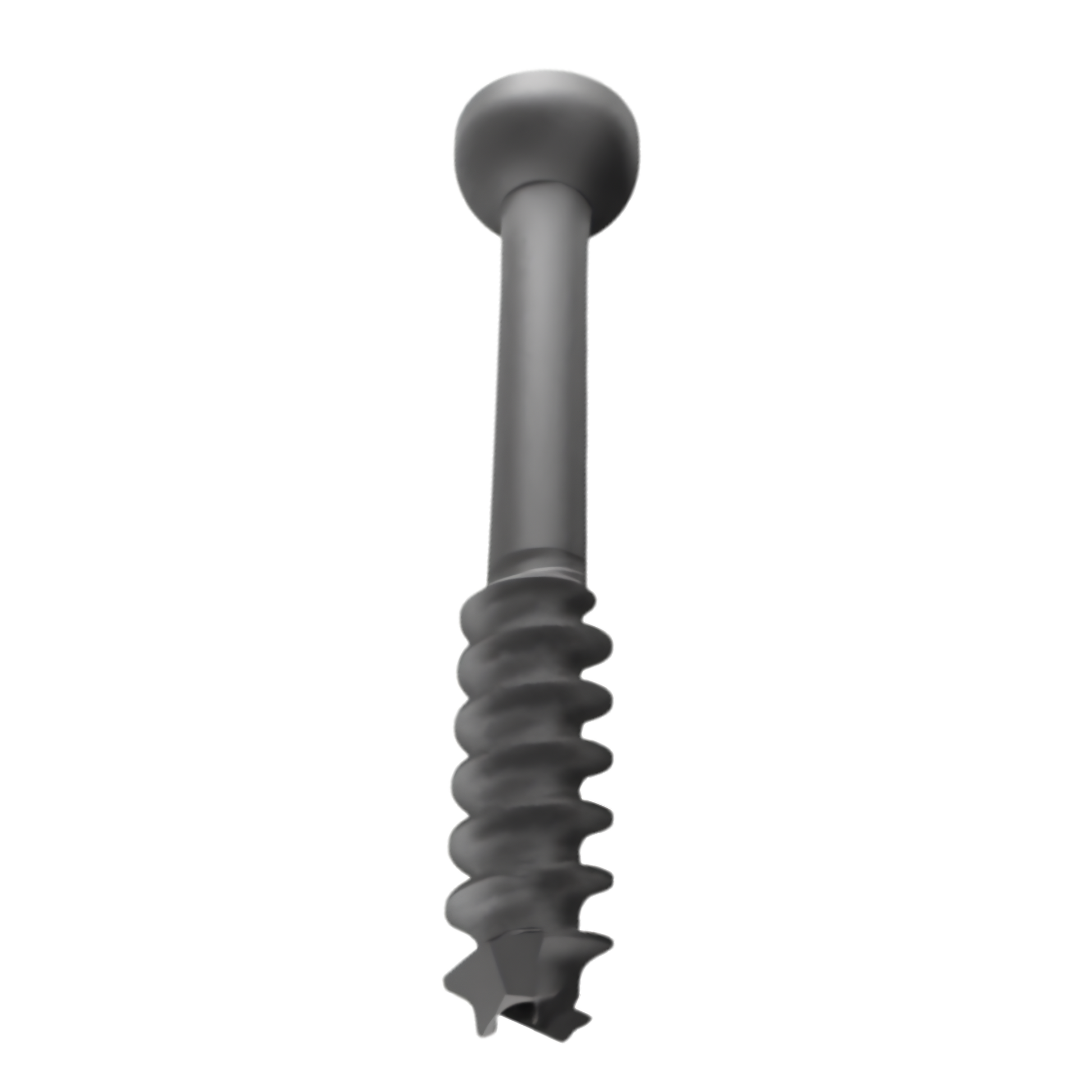 Low profile titanium cannulated screw 6.7 mm x 120 mm with 28 mm thread