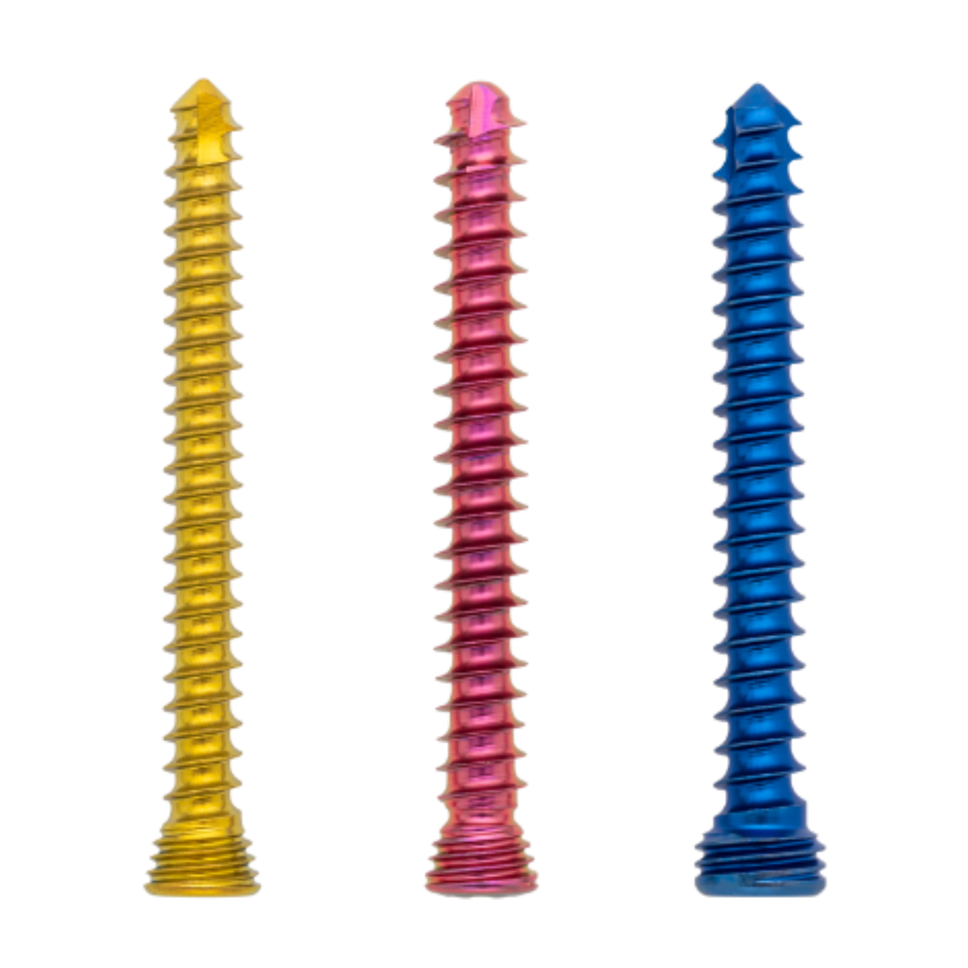 Low profile titanium cannulated screw 6.7 mm x 90 mm with 18 mm thread