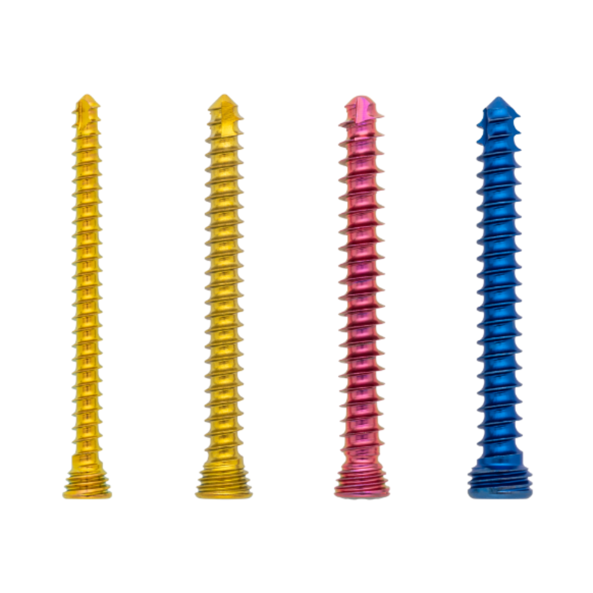 Low profile cannulated screw stainless steel 4.0 x 35 mm long thread